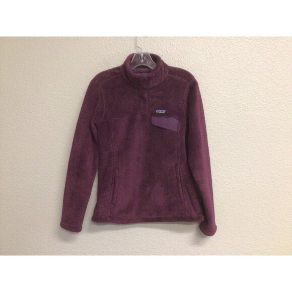 Patagonia Re Tool Snap T Polartec Fleece Pullover Snap-T Womens Sz Small Purple - Picture 1 of 11